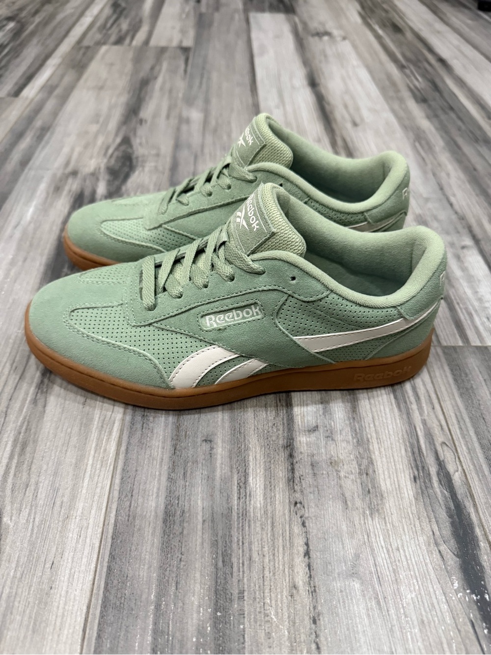 Reebok Mint Green Suede Sneakers